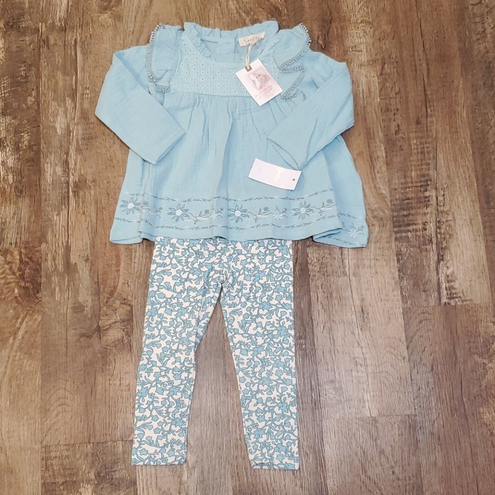NWT 2T girl Jessica Simpson beautiful blue outfit - Picture 13 of 16